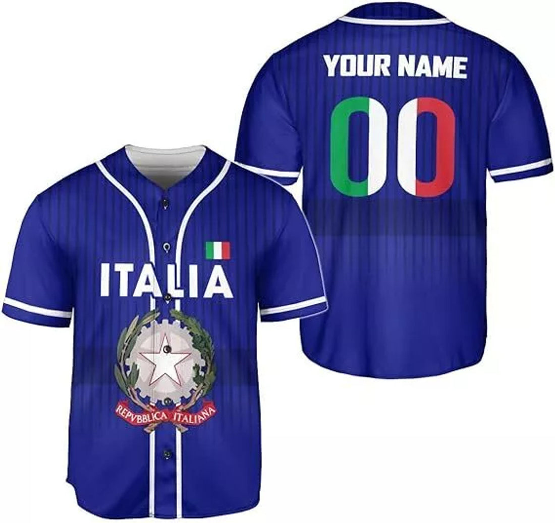 Custom Italia Baseball Jersey, Italian Jersey