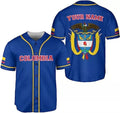 Custom Personalized Colombia Baseball Jersey Custom Colombia Flag Jersey Shirts for Men