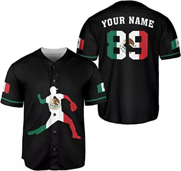 Custom Name Mexico Mexican Baseball Shirt Customize Team Name Mexican Aztec Baseball Jerseyaseball Jersey