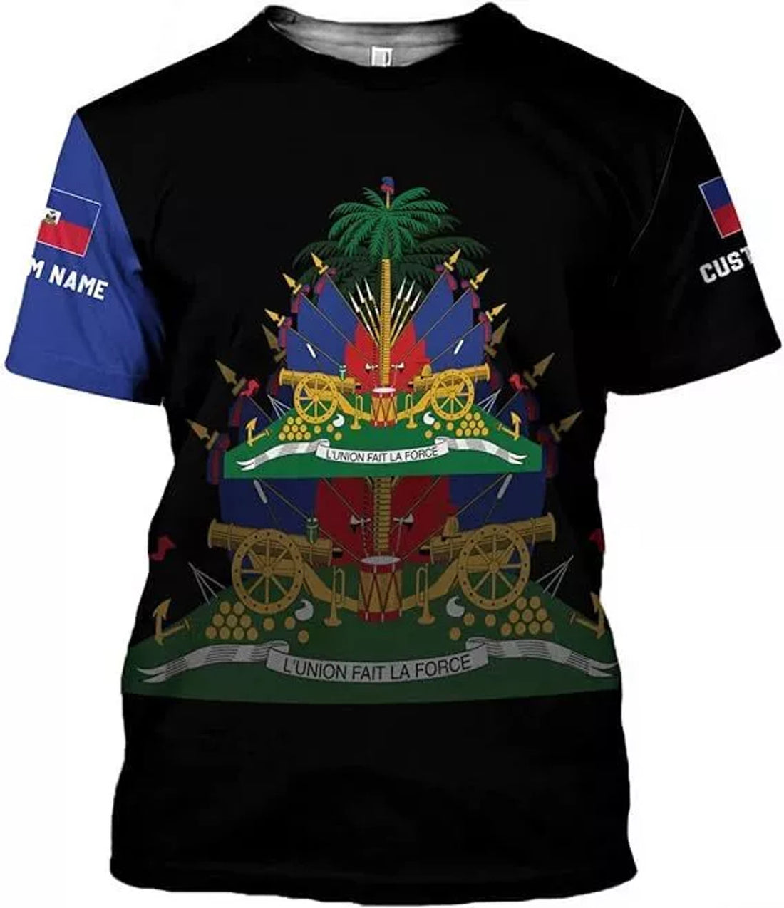 Custom Haiti Shirt Haitians Flag Pride Shirt Haiti Shirts for Men Haitian Pride 3D T-Shirt S- 5XL