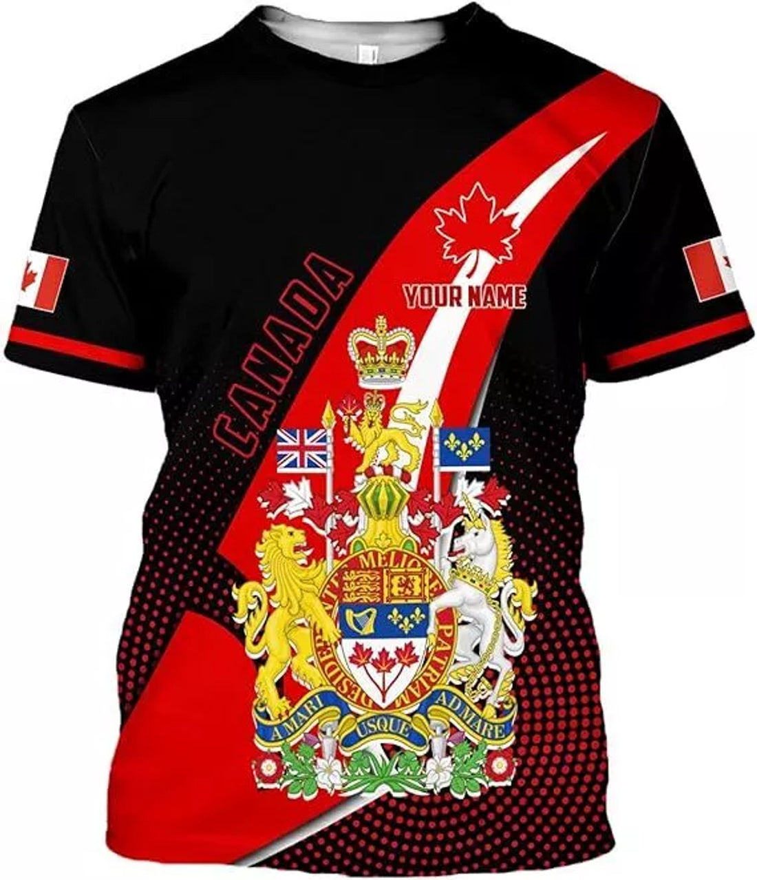 Custom Canada Shirt 3D, Canadian T-Shirt for Men and Women