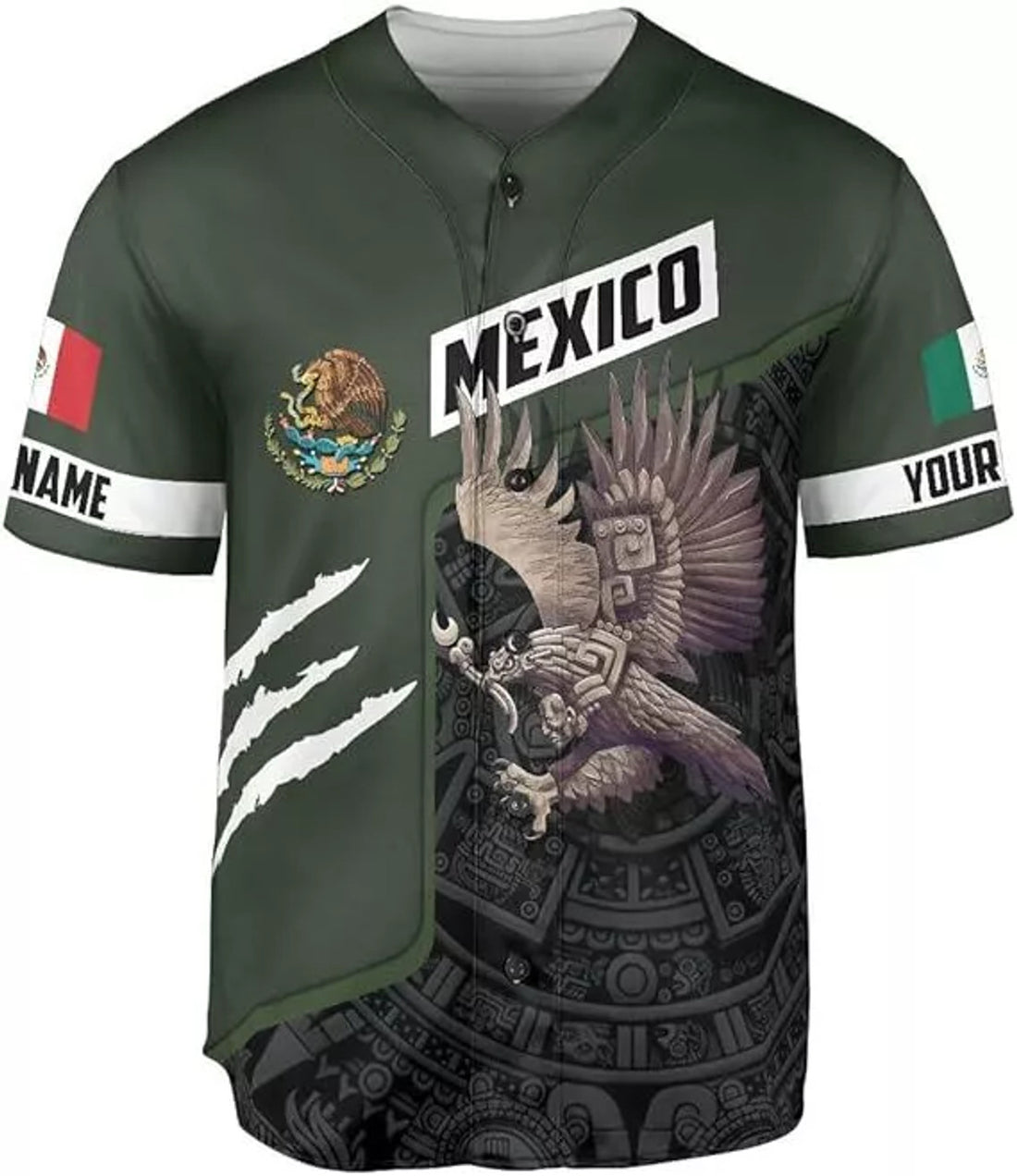 Custom Mexico Baseball Jersey Soccer Shirt Jersey Mexicana