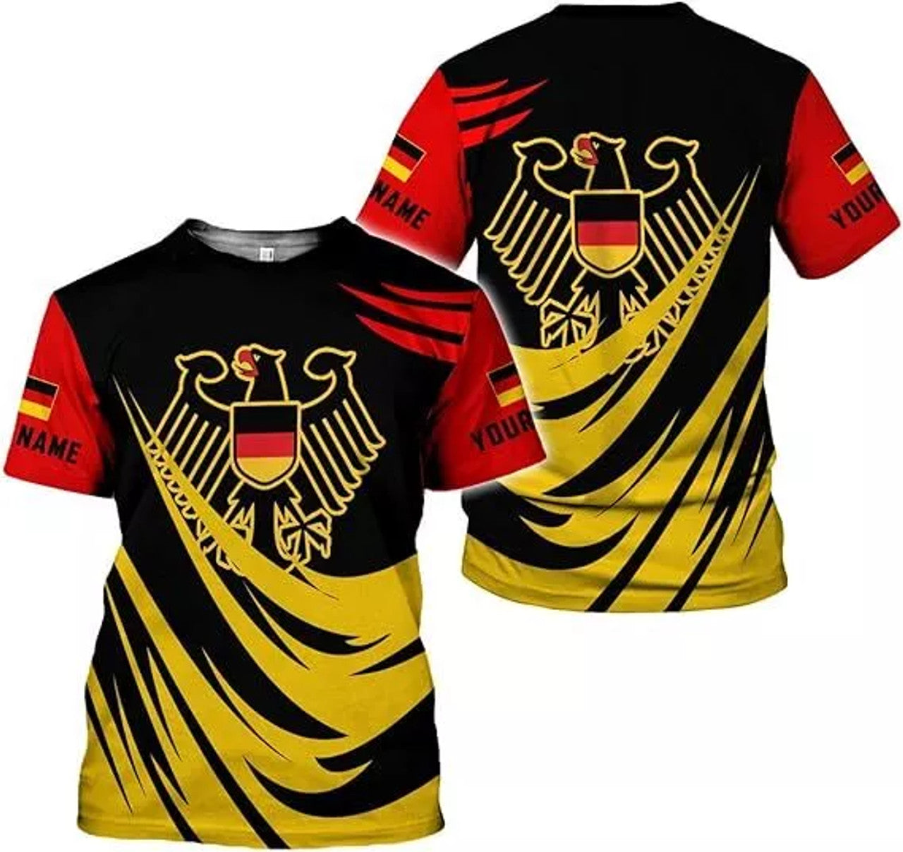 Custom Germany Shirt 3D Custom German Shirt gift for Men and Women German Flag Shirt