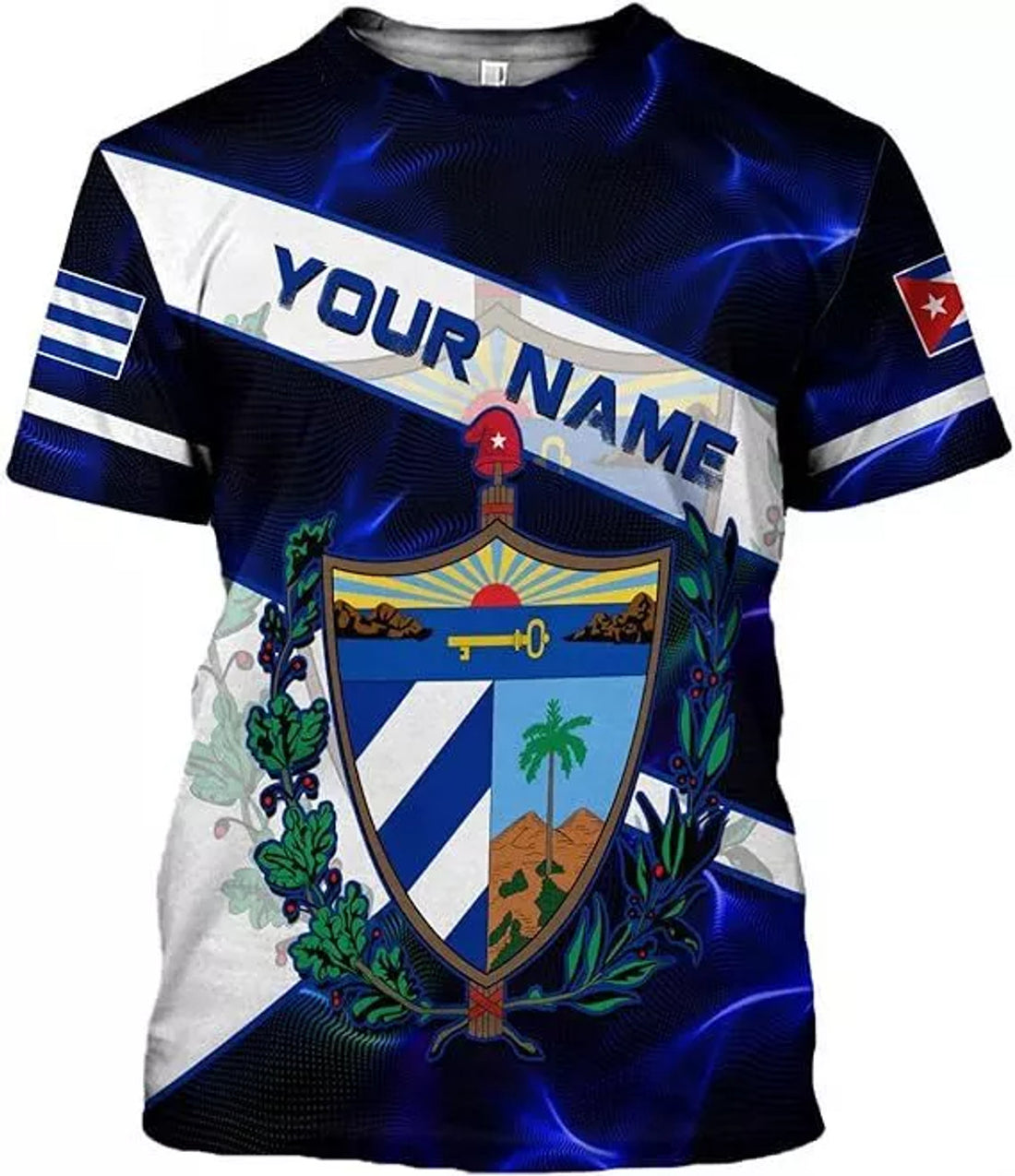 Custom Cuba Shirt 3D, Cuban T-Shirts for Men and Women, Cuba Flag Shirt S-5XL