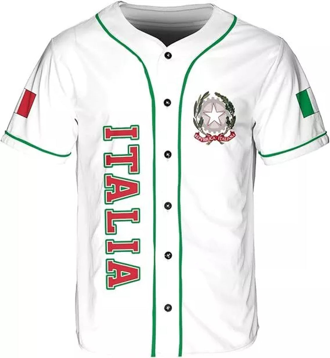 Custom Italia Baseball Jersey, Italian Shirts for Men & Women