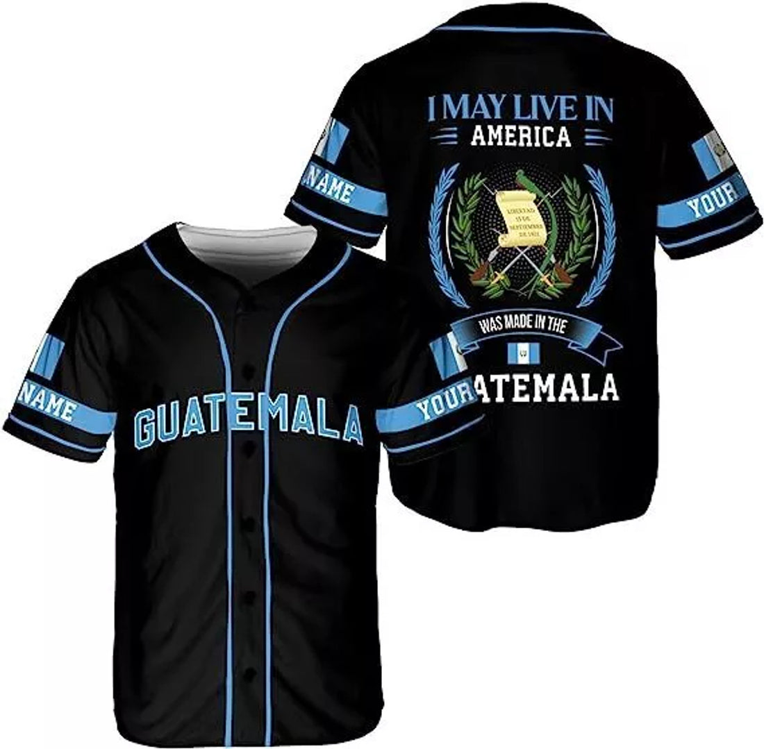 Custom Personalized Guatemala Baseball Jersey Custom Guatemala Jersey for Men Women