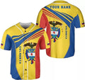 Custom Personalized Colombia Baseball Jersey Custom Colombia Flag Jersey