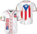 Custom Puerto Rico Baseball Jersey Shirt White Puerto Rico Shirt for Men S-5XL