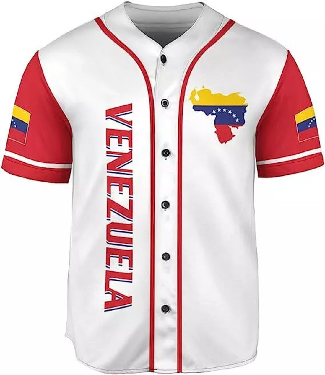 Custom Personalized Venezuela Baseball Jersey Proud Venezuelan Flag Jersey for Men Women