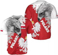 Custom Poland Baseball Jersey Shirt Women & Men, Polska Tshirt Poland Shirt, Poland Pri