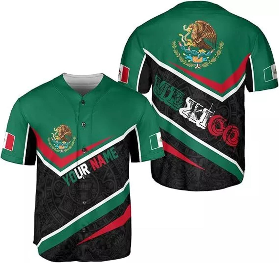 Custom Mexico Soccer Shirt Men Women Mexican Baseball Jersey