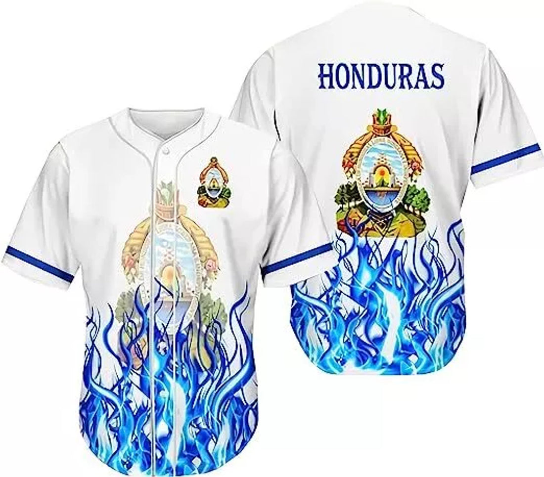 Honduras Baseball Jersey Shirt S-5XL, Honduras Jersey, Honduras Jersey for Men a