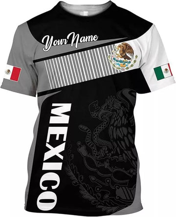 Custom Mexico Shirts Mexican Shirts for Men Custom Mexico T-Shirt for Men Mexico