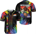 LGBT Pride Baseball Jersey Custom Rainbow Custom Shirt Month Love is Love