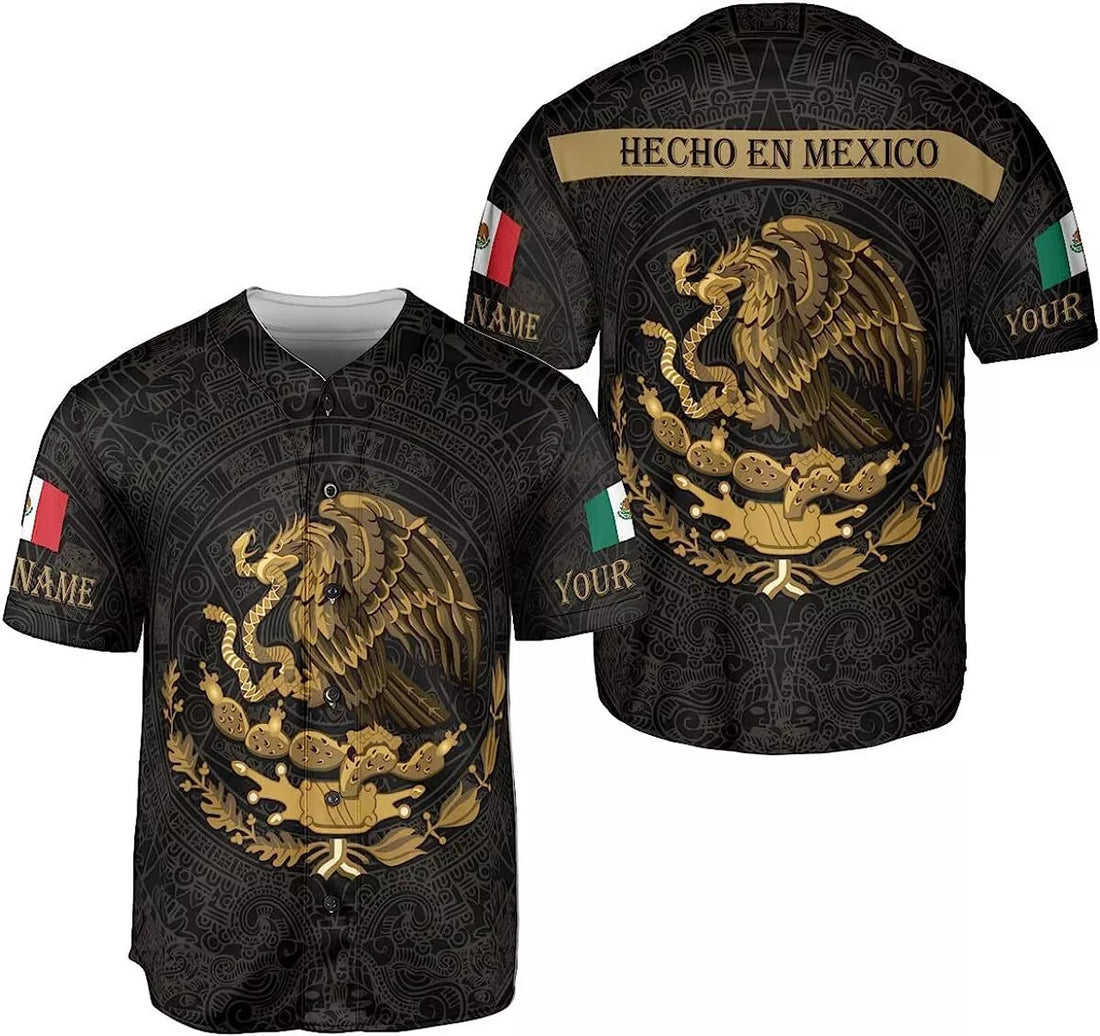 Custom Personalized Mexico Baseball Jersey, Mexican Baseball Jersey for Men Women, Mexico