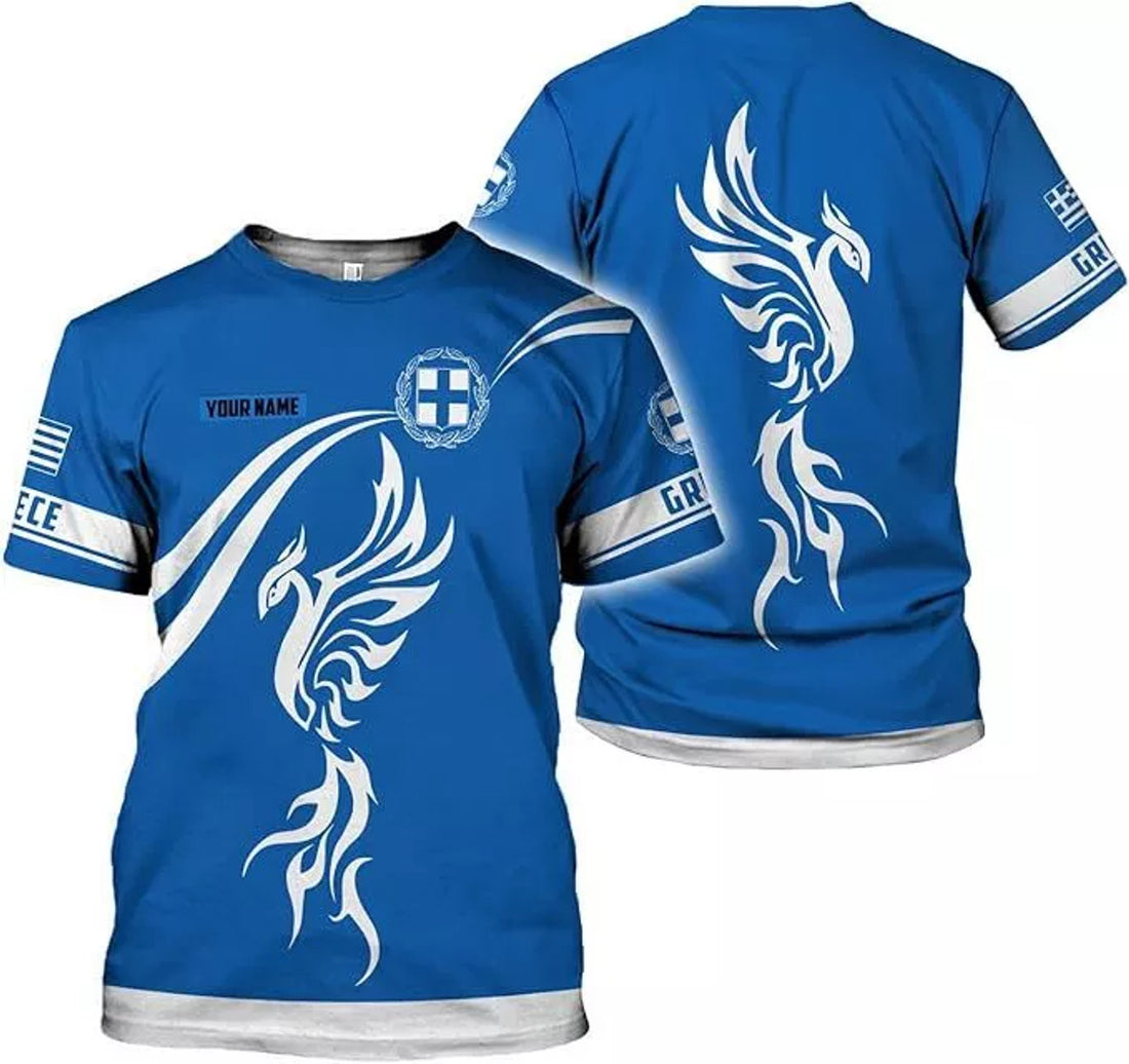 Custom Greece Shirts for Men Greece Flag Shirt Greek Lovers T-Shirt Greece Greek