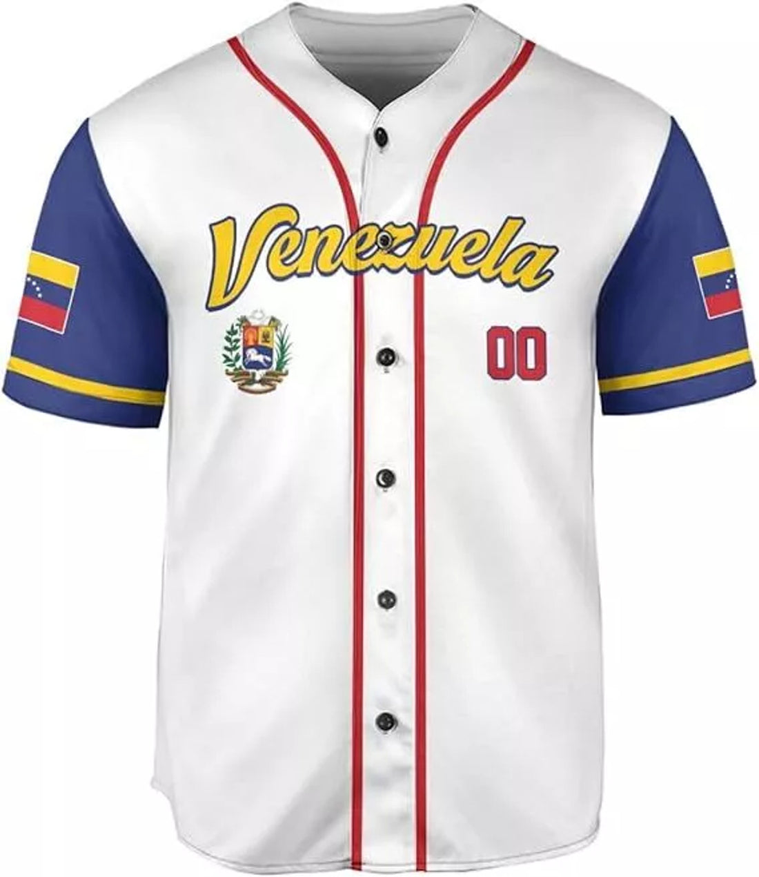 Venezuela Baseball Jersey Venezuela Jersey for Men Venezuelan Baseball Flag