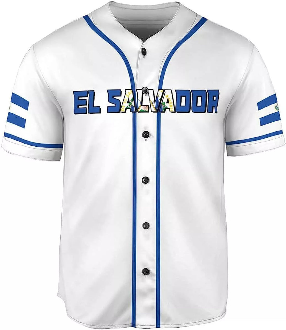 Custom Personalized El Salvador Proud AOP Baseball Jersey Unisex XS-5XL El Salvador Je