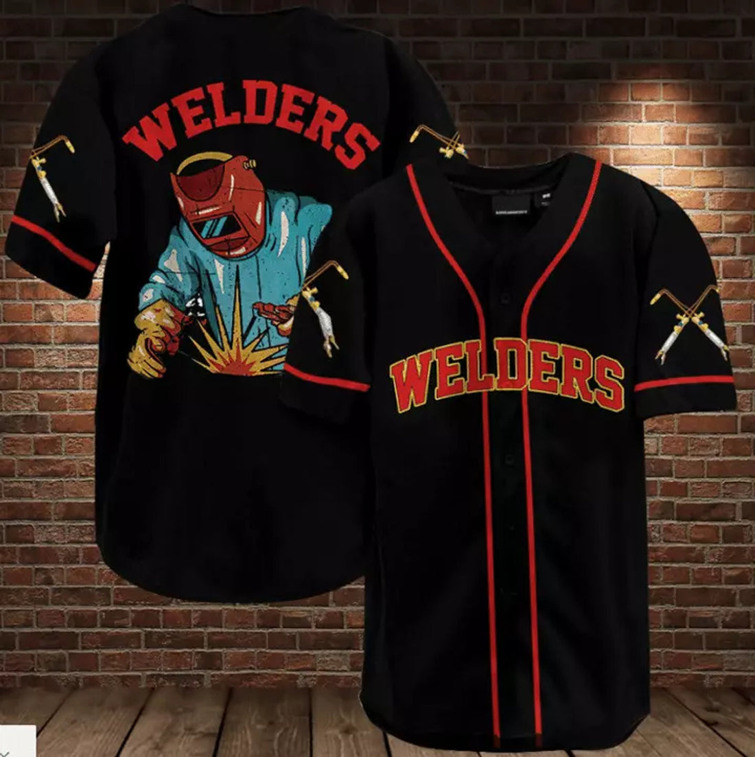 Welders Baseball Jersey Shirt 3d s 5xl Men Dad Father Day Gift For Father
