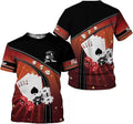 Custom Poker Shirts Poker Player Shirt Funny Casino Poker Pattern T-Shirt Men