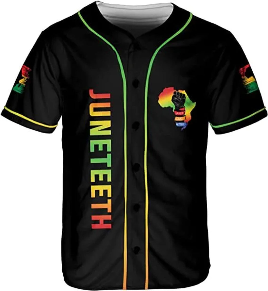 Custom Personalized Juneteenth Baseball Jersey Freeish Since 1865, Juneteenth Flag Shirt