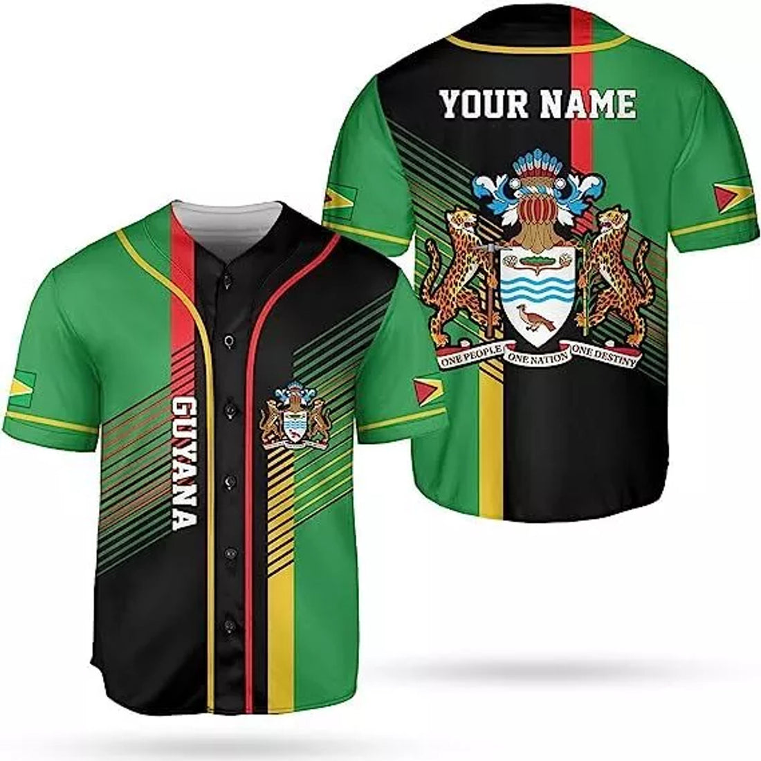 Custom Personalized Guyana Shirts Guyana Pride Baseball Jersey Guyanese Guyana Flag Je