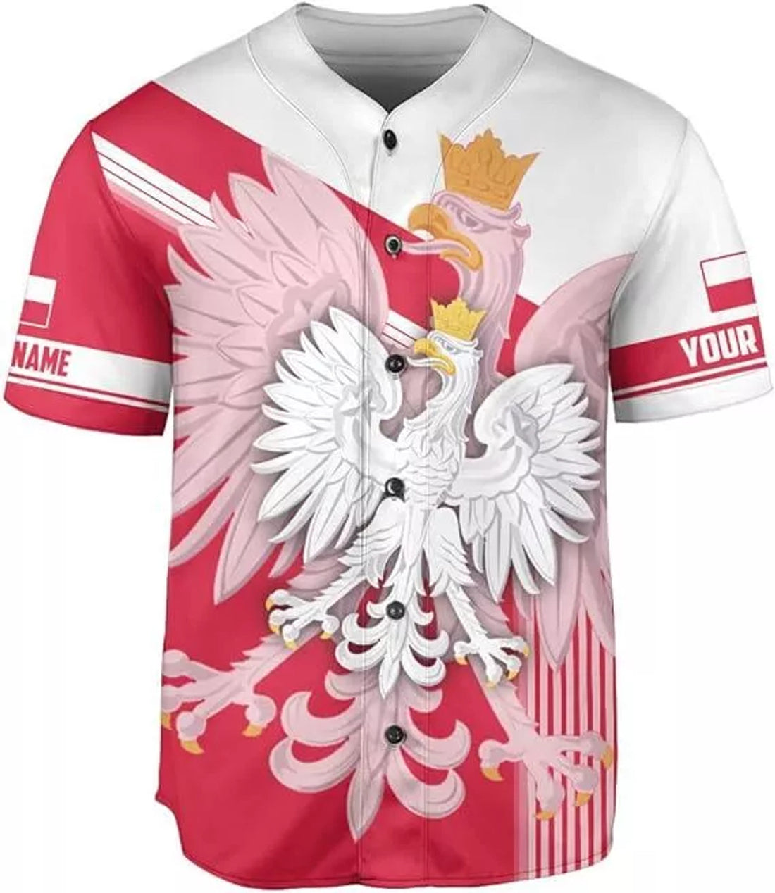 Custom Poland Baseball Jersey Shirt Women & Men, Polska Tshirt Poland Shirt, Poland Pri
