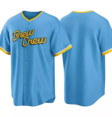 Milwaukee Brewers Brew Crew City Connect Baseball Jersey Men's Size XL $49 Retai