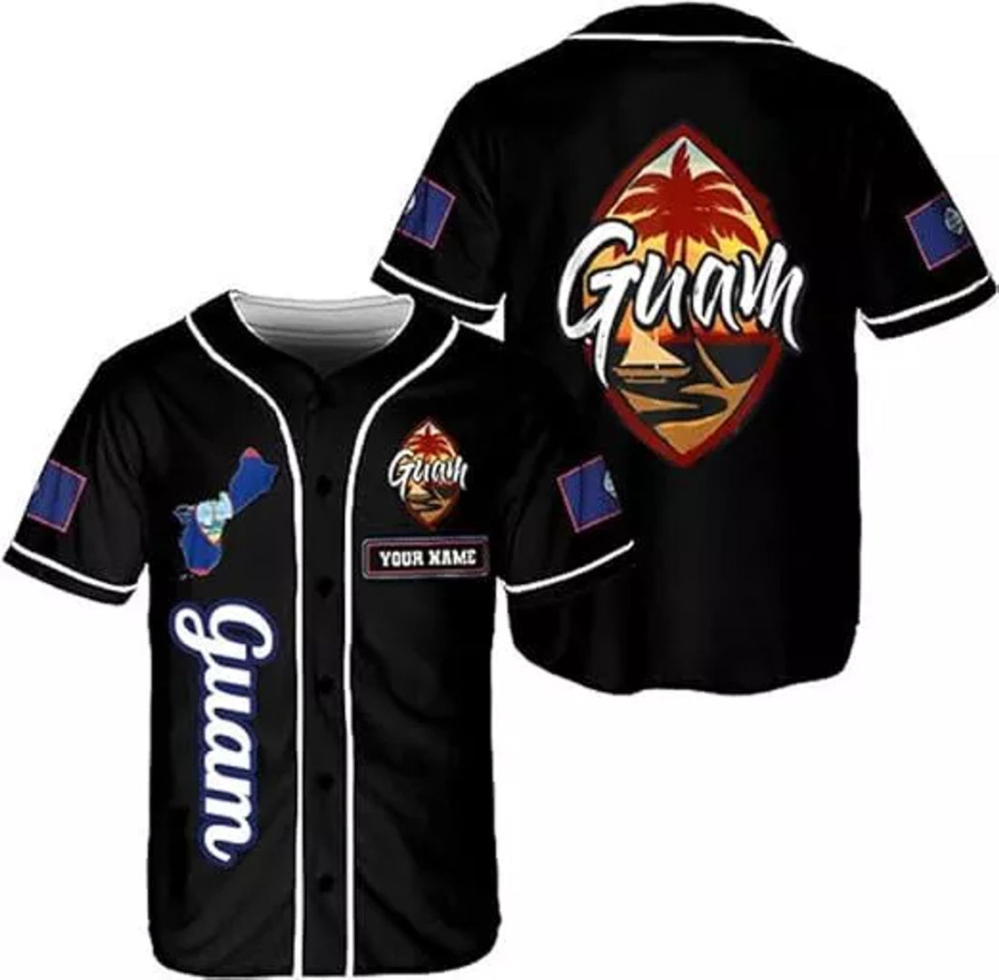 Custom Guam Jersey, Guahan Flag Jersey, Guam Islander Pride