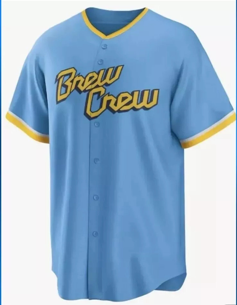 Milwaukee Brewers Brew Crew City Connect Baseball Jersey Men's Size XL $49 Retai