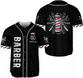 Custom Personalized Barber Shop Baseball Jersey Hairdresser Baseball Jersey Barber, To