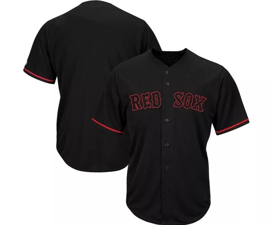 MLB Boston Red Sox Black Baseball Jersey New Mens Sizes