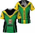 Custom Jamaica Flag Lion Shirt for Men Women Jamaican Pride T-Shirt