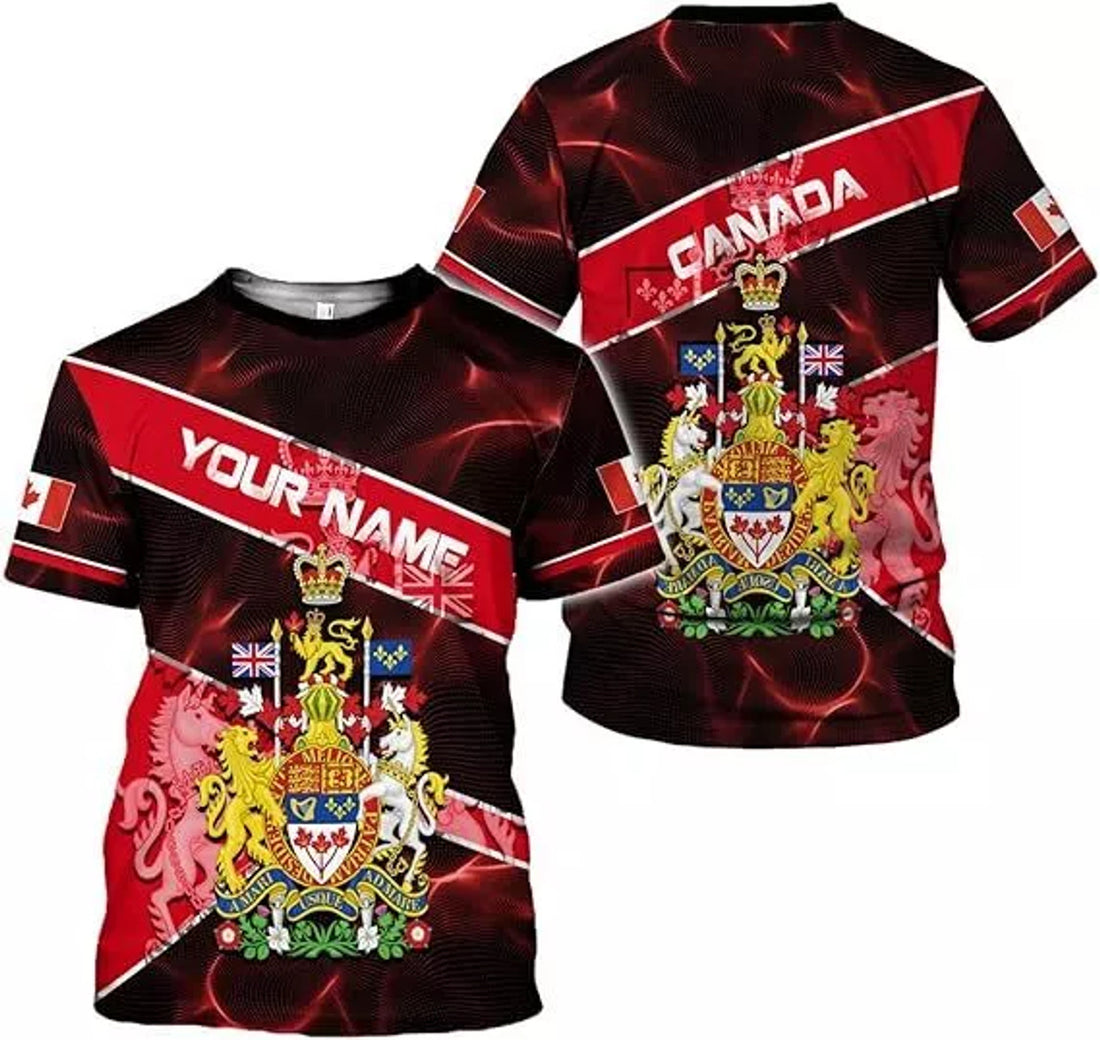 Custom Canada Shirt 3D, Canadian T-Shirt for Men and Women, Canadian Shirt