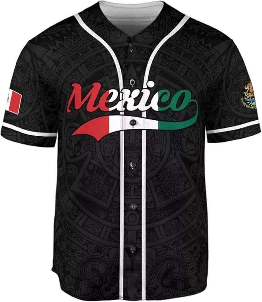 Custom Mexico Baseball Jersey Men Women Eagle Flag Mexican Shirt