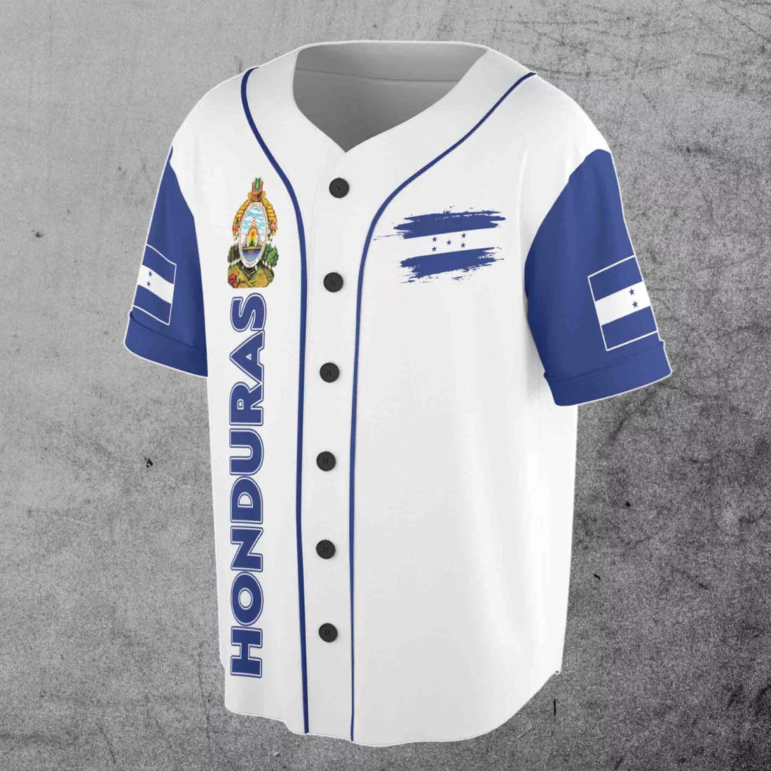 Custom Personalized Name Honduras Flag Honduras Coat of Arms 3D Baseball Jersey