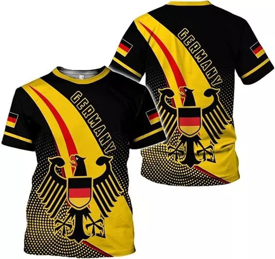 Custom Germany Shirt 3D Custom German Shirt gift for Men and Women German Flag Shirt