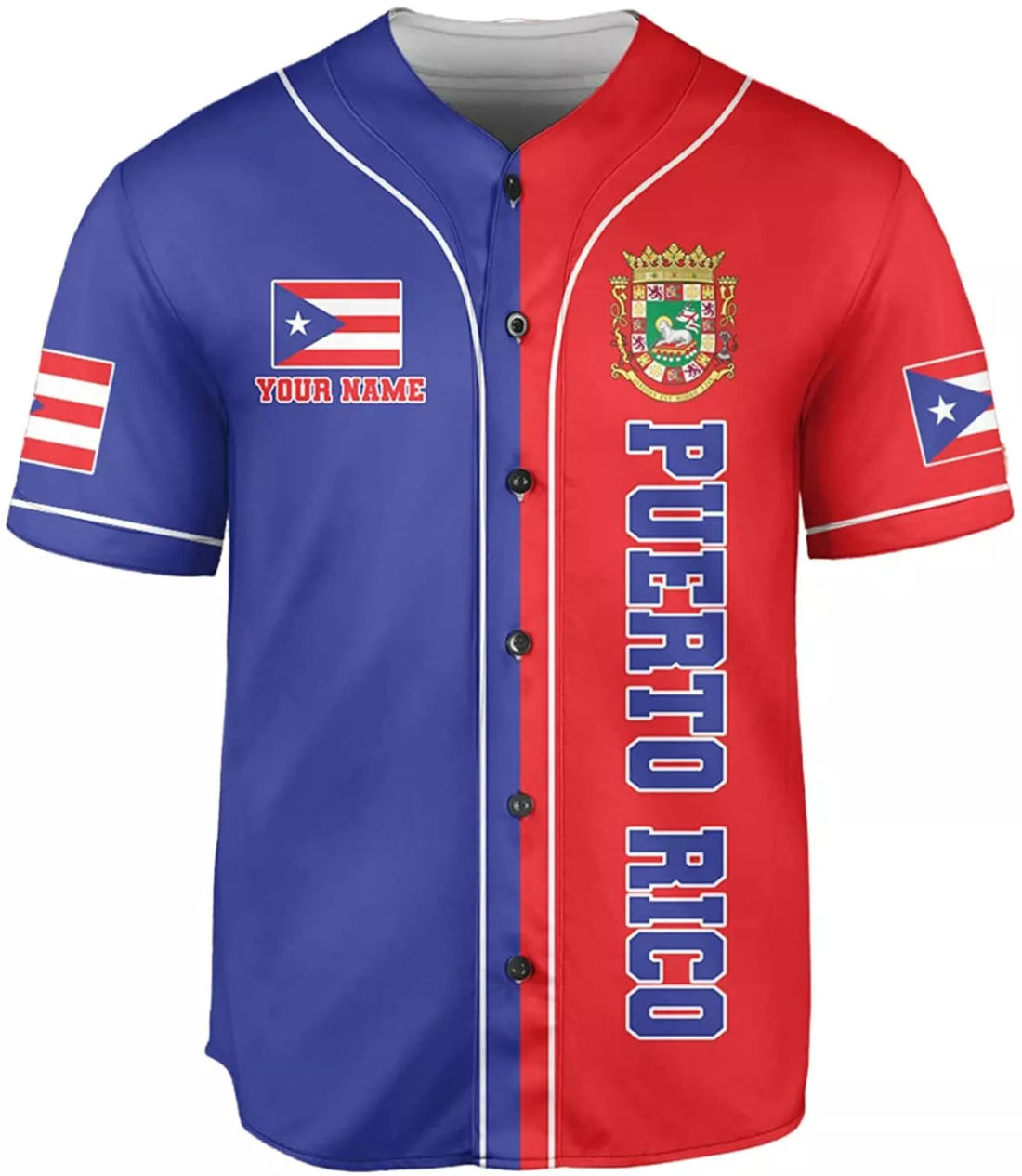 Custom Personalized Puerto Rico Puerto Rican Baseball Shirt Custom Team Name Puerto Baseball Jersey