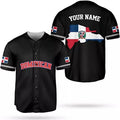 Custom Personalized Dominican Republic Baseball Jersey Shirt, Custom Team Name Republic Dominic