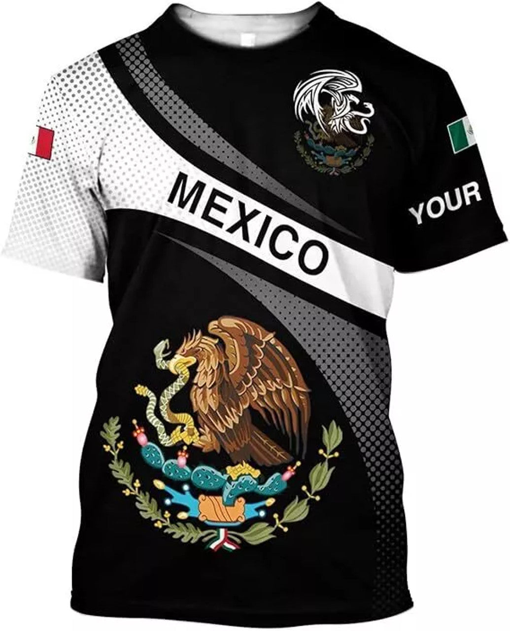Custom Mexico Shirts Mexican Shirts for Men Custom Mexico T-Shirt for Men Mexico Eagle