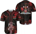Custom Personalized Name Trinidad and Tobago Baseball Jersey Shirt Trinidad and Tobago