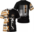 Custom Disc Golf T-Shirt 3D All Over Printing S-5XL Disc Golf Shirts for Men