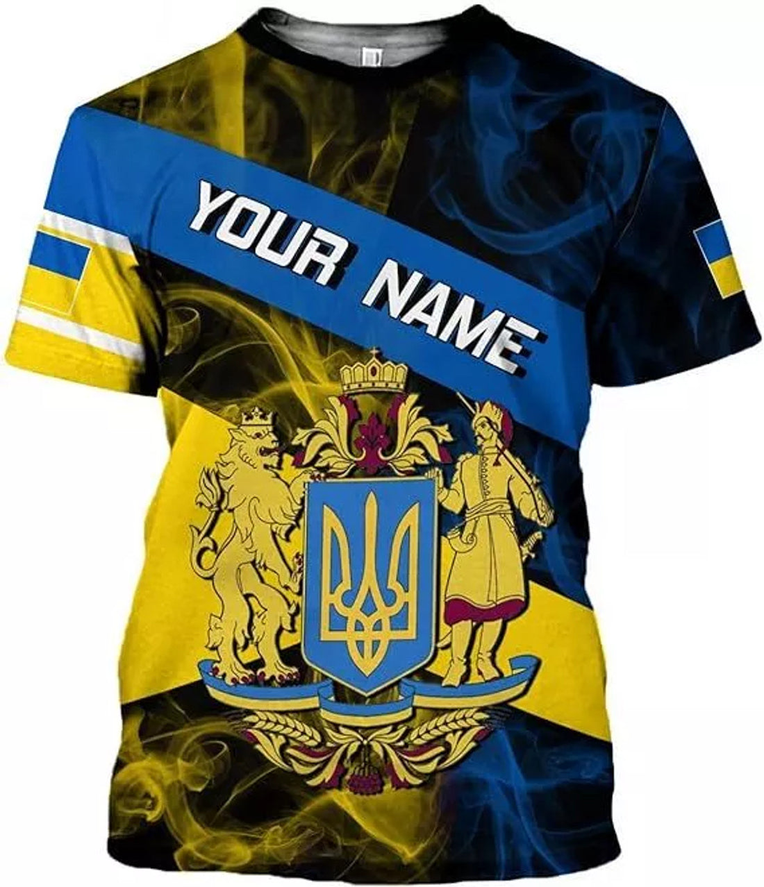 Custom Ukraine Shirt 3D Ukraine T-Shirt Unisex for Men Women Custom Ukrainian T-Shirt