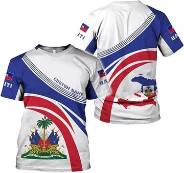 Custom Haiti Shirt Haitians Flag Pride Shirt Haiti Shirts for Men Haitian Pride