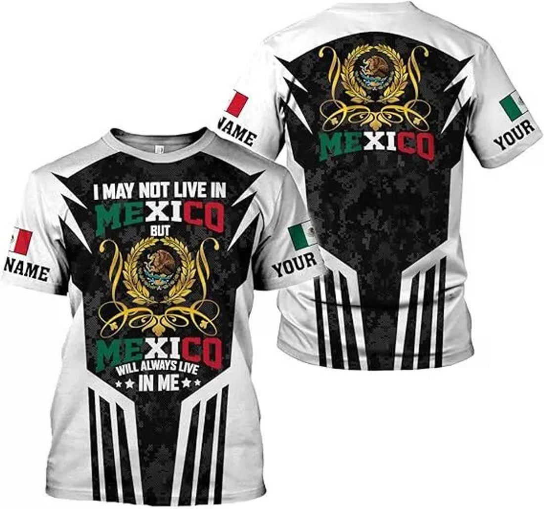 Custom Mexican Shirts for Men 3D Custom Mexico Shirts for Men Mexico Shirts for Women