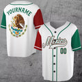 Custom Personalize Team Name, Name and Number Green-Red Mexico 3D All Over Print Baseball Jersey