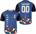 Custom Italia flag Baseball Jersey, Italian Shirts for Men & Women, Italian Jersey