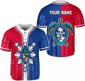 Custom Personalized Guam Men's Novelty Baseball Jersey Short Sleeve 3D Jersey Guahan