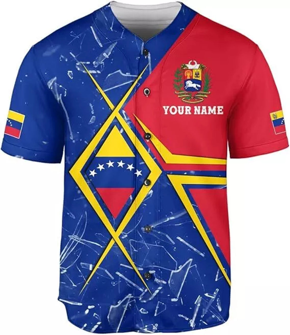 Custom Venezuela Baseball Jersey, Camisa De Venezuela, Venezuela Shirt