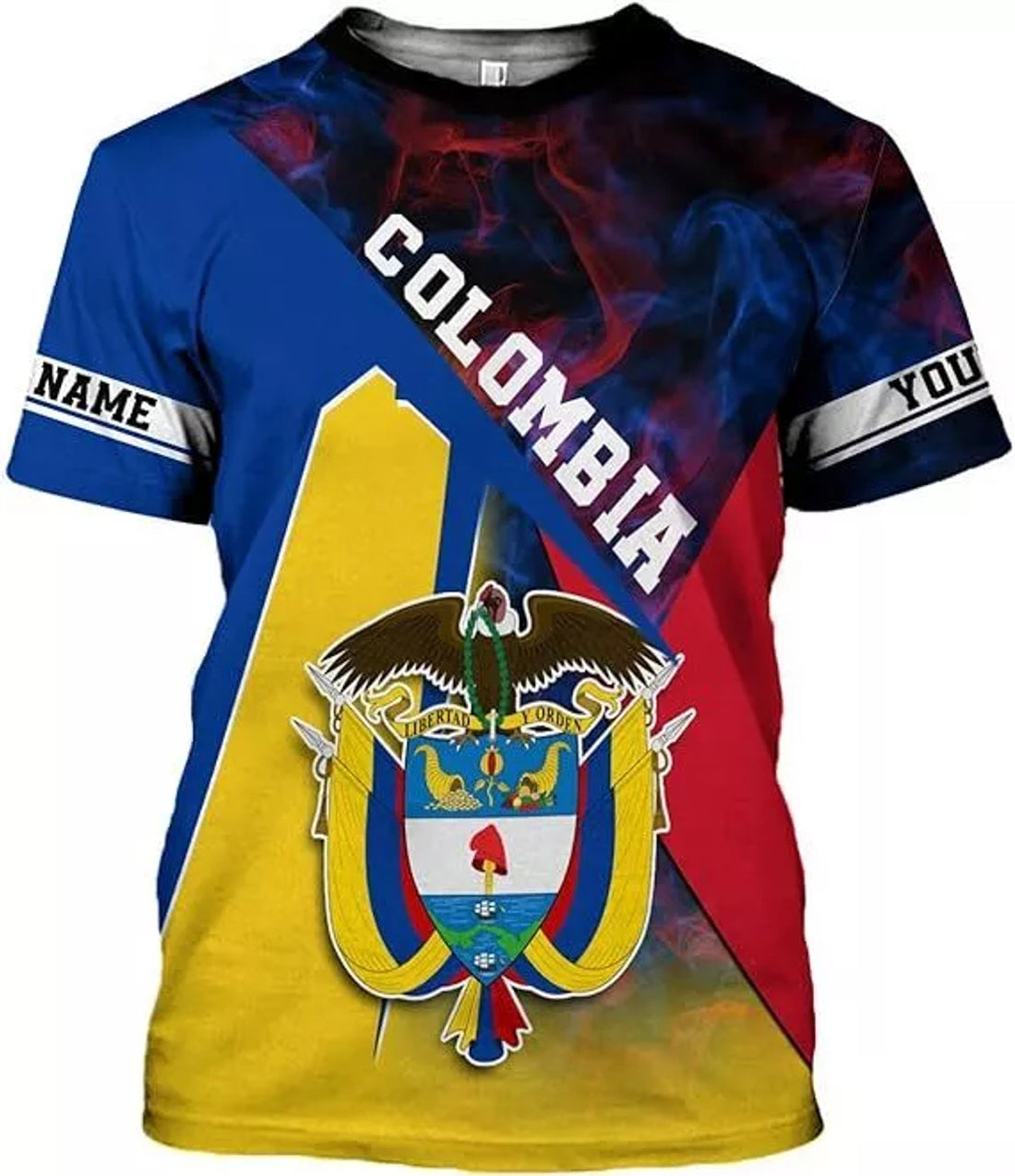 Custom Colombia Shirts Colombia Flag Shirt Colombian T-Shirt